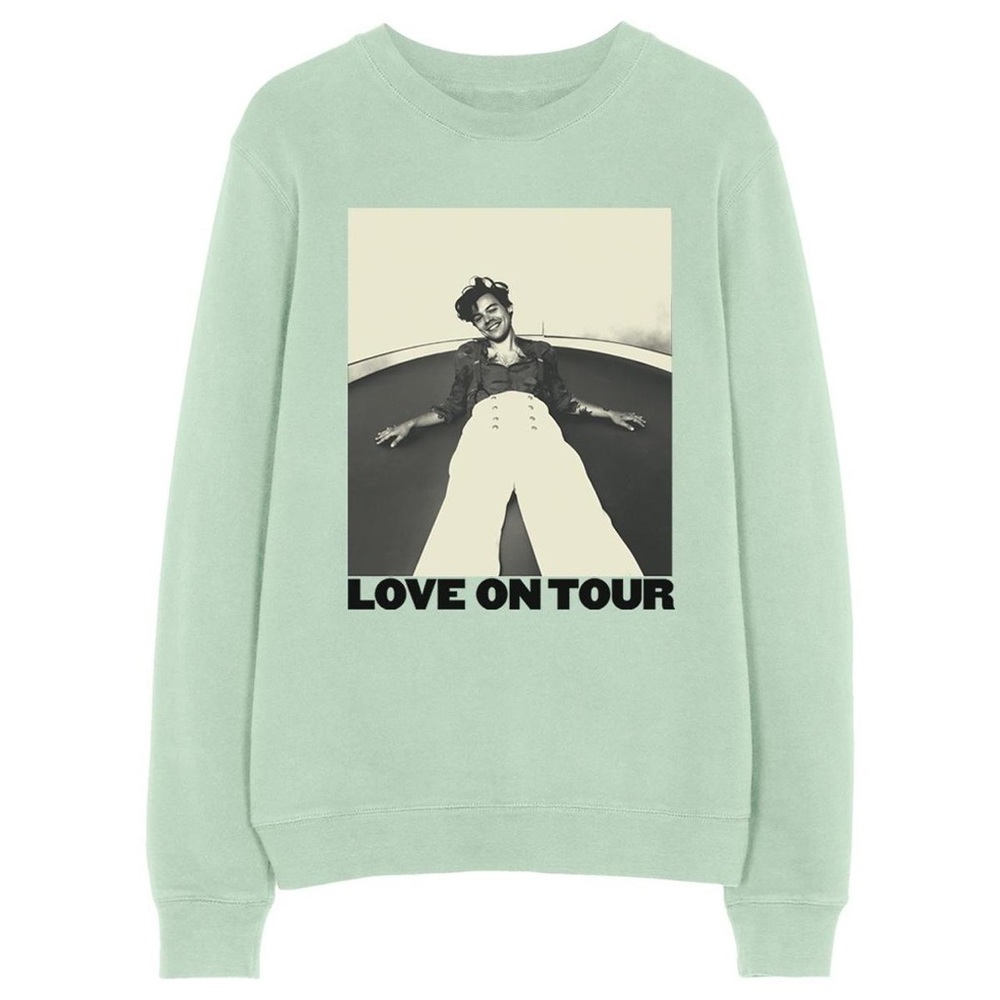 Mint Green Harry Styles Love on Tour Crewneck XXL